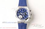 8F Replica Vacheron Constantin Overseas Chronograph 42 MM 7750 Men's Blue Face Steel Case Watch